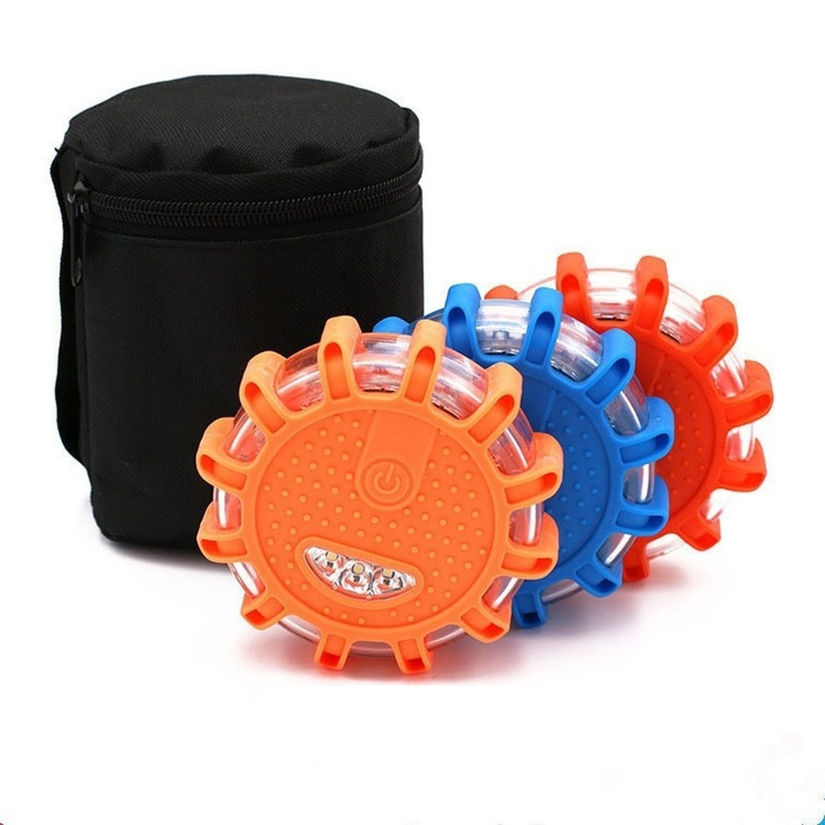 Magnetic Emergency Roadside Safety Light IP44 Road Flares Rescue Light LED Strobe Warning Light Flashlights Car Beacon Lamps