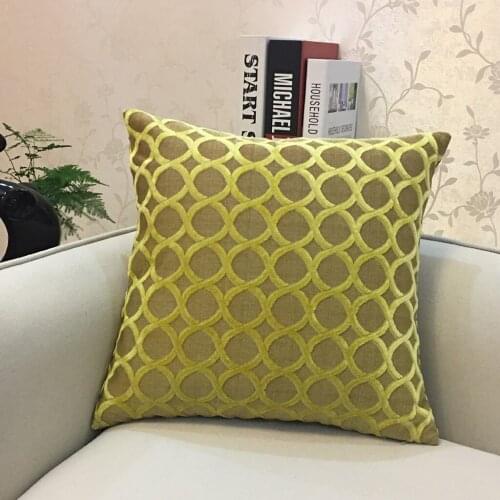 Breathable Velvet Throw Pillow Case Living Room Sofa Cushion Cover Replacement 45x45cm / 18x18inch
