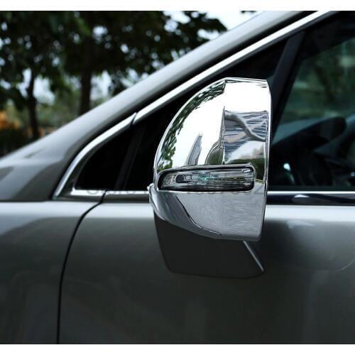 For Peugeot 3008 2013 2014 2pcs Chrome Car Side Rearview Mirror Cover Trim Decorative Protective Accessories