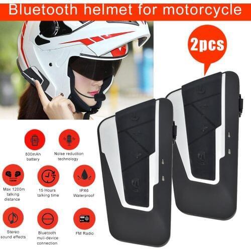 T9S-2 Motorcycle Helmet Bluetooth Docking Machine 2pc High-definition Sound CSR BC5 Chip Bluetooth 3.0 USB Cable