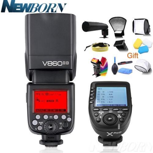 Godox V860II V860II-O TTL 2.4G Camera Flash Speedlite Xpro-O Trigger For Olympus Panasonic E-M10II E-M1 E-PL8 PL7 PL5 DMC-GX85