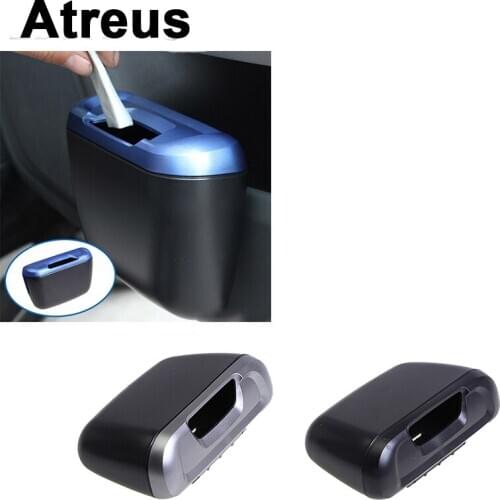 Atreus 1Pcs Car Trash Can Rubbish Side Door Storage Box For Mercedes benz W204 W203 W211 C AMG Mini cooper Skoda octavia a5 a7 2
