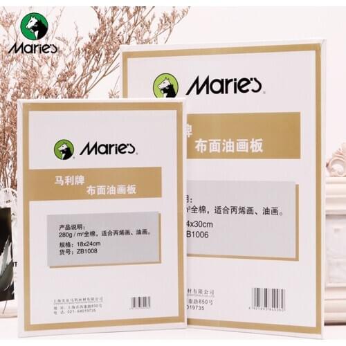 Maries 3MM Canvas Panel Oil Painting Board/Canvas Cotton Cloth Surface Practice Board White Blank Canvas Oil/Acrylic Painting