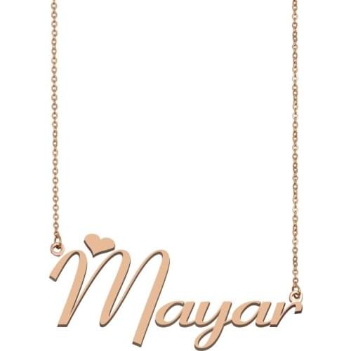Mayar Name Necklace , Custom Name Necklace for Women Girls Best Friends Birthday Wedding Christmas Mother Days Gift