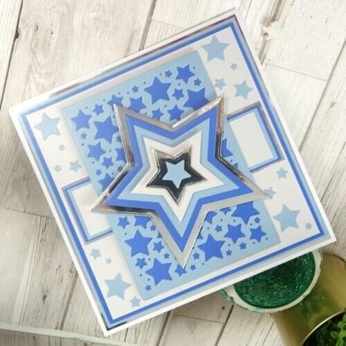 Starry Frame Christmas Metal Cutting Dies Scrapbooking Album Paper DIY Card Decoration Craft Embossing Die Cut 2019 New Photo