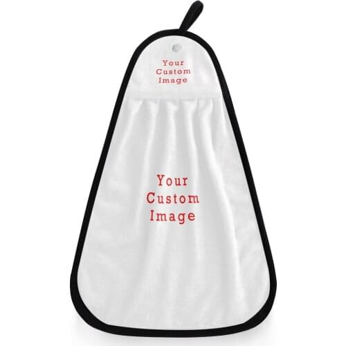 Fashion Custom Printing Soft Hanging Hand Towel Kitchen Towel Absorbent Lint-Free Dishcloths Quick Drying Towel For Bathroom