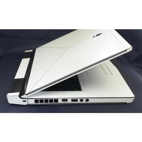 KH Laptop Carbon fiber Leather Sticker Skin Cover Protector for Alienware 17 R4 ALW17C 17.3" without Tobii Eye Tracker 2016