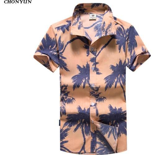 New Mens Shirts Summer Short Sleeve Hawaiian Beach Shirt Breathable Cool Quick Dry Casual Floral Shirts Travel Holiday M-5XL