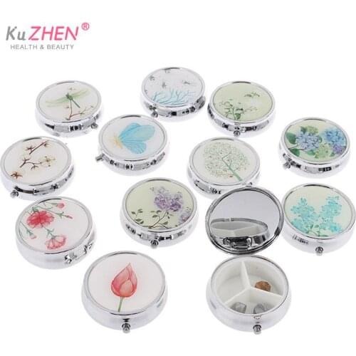 New Folding Medicine Organizer Portable Pill Box Makeup Storage Container Pastillero Pildoras Estuche Pill Case Pill Cutter
