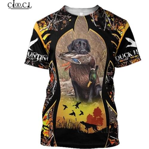 HX Summer 3D Print Animal Duck Hunting Casual Men Women T Shirt Short Sleeve Unisex Harajuku Streetwear Tees Tops Drop Shipping