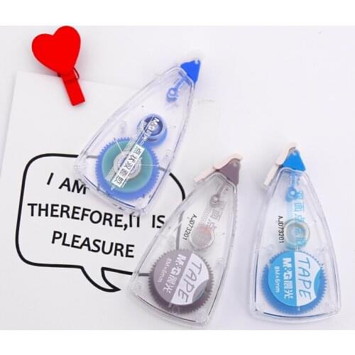 M&G 8MM*8M Transparent Dot Double Sided Adhesive Glue Tape Roller Glue Dispenser School Office Stationery Accessories
