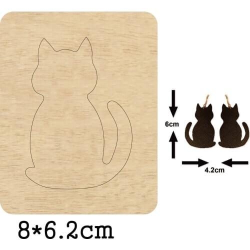 Sexy Cat Stud Eardrop Earrings 2020 New Cutting Mold Wood Dies For Leather Blade Rule Cutter For DIY Leather Cloth Paper Crafts