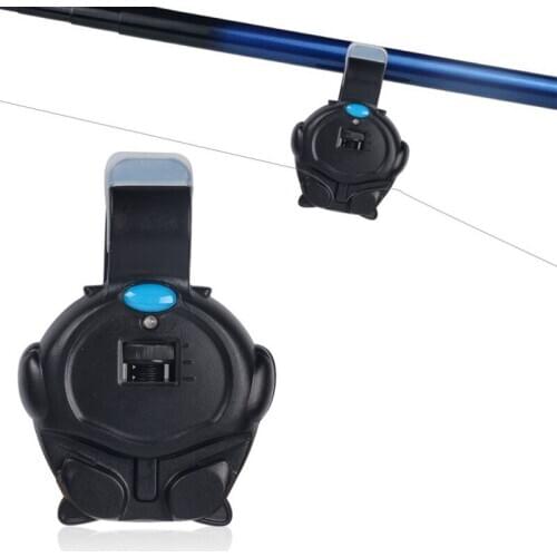 Fish Bite Alarm Electronic Buzzer on Fishing Rod with Loud Siren Daytime Night Indicator with LED Light Fishing Line Gear