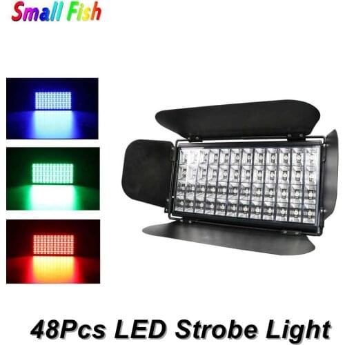 48 LEDS Strobe Light For Dj Disco Party Flash Light For Stage Club Light RGB Color Mixing Blinder Effect Dj Laser Lights Club
