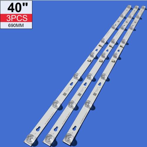 LED Backlight strip 8 LAMP for Toshiba 40d2900 L40F3301B 40A730U 40l2600 L40D2900F YHB-4C-LB4008-YH05J 40S305 40HR330M08A6