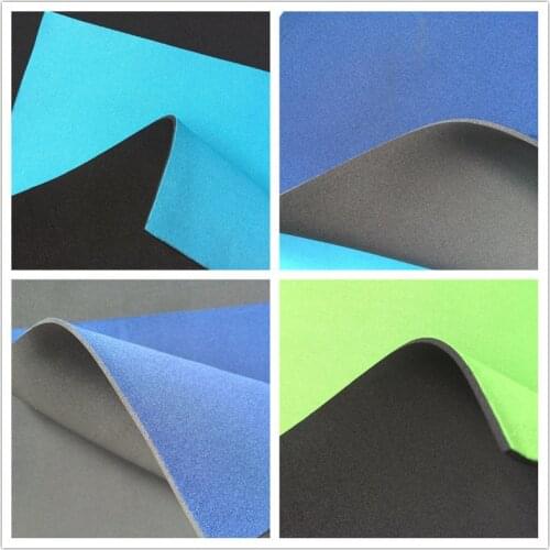 Neoprene Fabric 2mm Coated Polyester Knitted Fabric By One Side Many Color Thickness 2mm 130cm Diving Suit Wetsuits cloth fabric