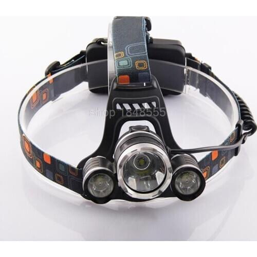 Ultra Bright Head lamp T6*3 Led HeadLights head Lamp Torch Rechargeable Hoofdlamp lampe frontale 5000 Lumen Led Flashlight