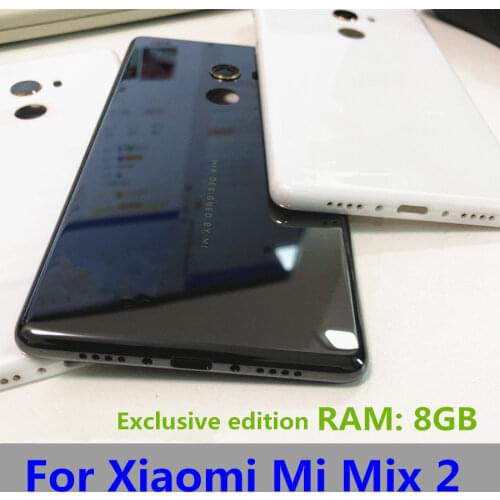 5.99" For Xiaomi Mi Mix 2 Mix2 Back Battery Cover full Ceramic Housing For Xiaomi Mix 2 Battery cover Exclusive Edition RAM: 8GB
