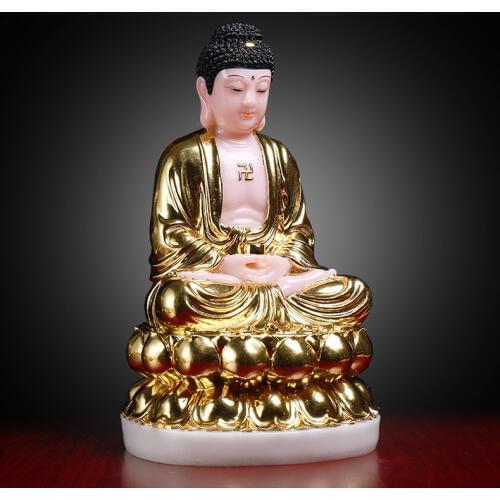 30CM large- GOOD QUALITY 2020 jade gold RULAI Buddha # Home family bless Safe GOOD LUCK efficacious Talisman Sculpture statue