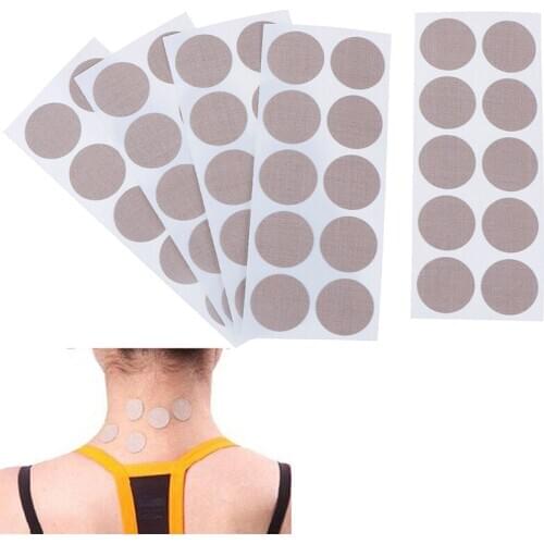 50Pcs/5sheets Titanium Power Kinesiology Tape Titanium Discs Muscles Pain Cure Elastic Tape