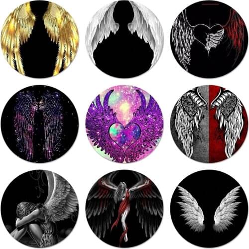 58mm Angel Wings Badge Brooch Pin Accessories For Clothes Backpack Decoration gift