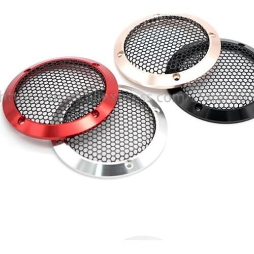 Car Speaker Aluminum Mesh Cover 3 Inch 3.5 Inch 6.5 Inch Midrange Speaker Grille Aluminum Speaker Cover Metal Protection