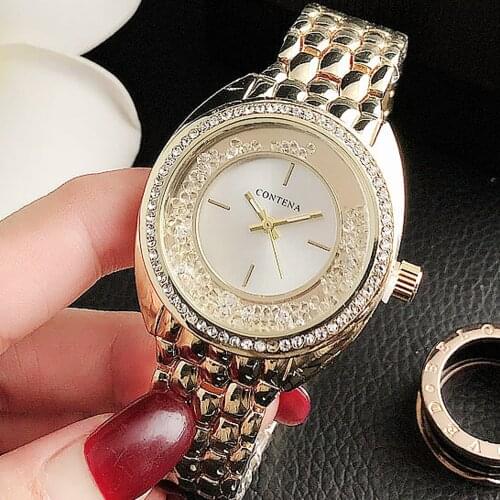 New Womens Wrist Watch 2020 Luxury Brand Golden Ladies Quartz Watch Alloy Stainless Steel Female Clock Wristwatches reloj mujer