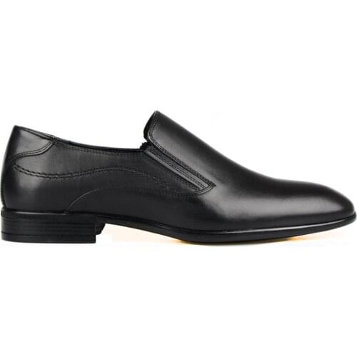 FootCourt- Formal Office Dress Shoes Handmade Genuine Leather Slip On Business Shoes British Style Black Wedding Derby Shoes New