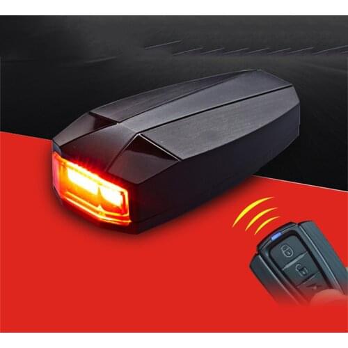 Mountain Bike Taillight Wireless Smart Remote Control Anti-Theft Alarm Horn Light Bicycle Riding USB Charging LED N013