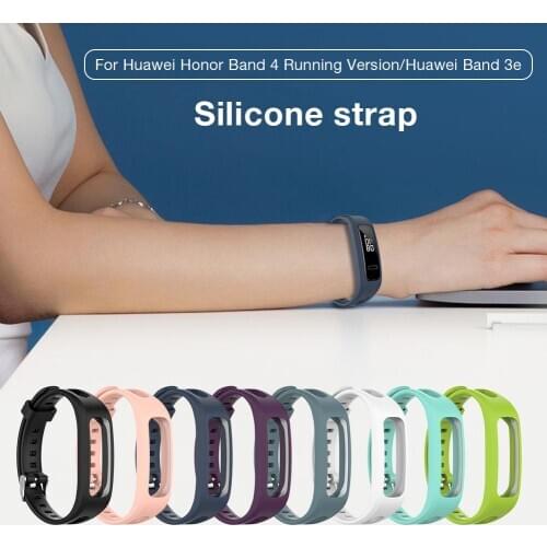 2020 Hot Sale!Replacement Silicone Strap Watch Band for Huawei Band 3e Huawei Honor Band 4 Running Version