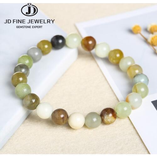 JD Genuine Natural Color Jade Bangle Bracelet Charm Jewellery Fashion Accessories Huaxiu Jade Amulet Gifts for Women
