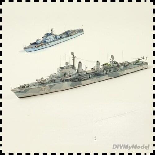 Swedish Haran class destroyer and seven star torpedo boat 1:400 DIY Handcraft Paper Model Kit Handmade Toy Puzzles