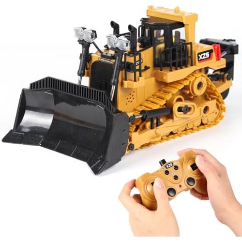 Rc Car Excavator Remote Control Bulldozer 1:24 Childrens Toy Construction Vehicl Remote Control Engineering Truck Boys Gift