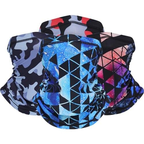 Fashion Ice Silk Outdoor Climbing Bandana Suncreen Skin-Friendly Breathable Cycling Running Quick-Drying Sports Headwear Scarf