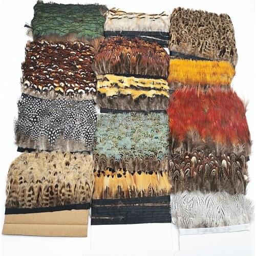 1yard Natural Pheasant Feathers Trims Fringe Diy Needlework Accessories Plumas for Crafts Sewing Wedding Dress Decorative Plumes