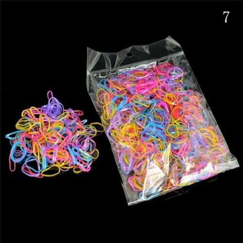 About 1000pcs/pack Women Girls Child Baby Elastics Hair Holders Rubber Bands (small package)