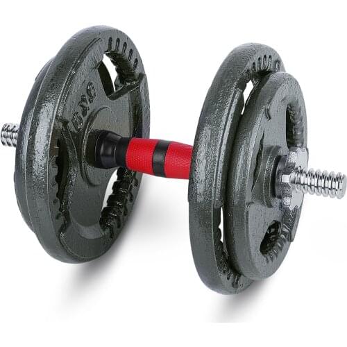 Painted Dumbbell Piece Dumbbell Bar Adjustable Weight 5-20 kg Any Assembly Gym Home Weightlifting Fitness Muscle Non-slip Grip