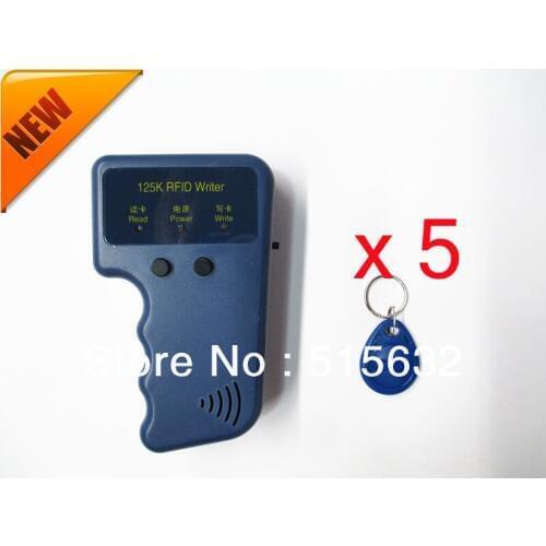 Handheld RFID 125Khz RFID Copier / ID Card Copy writer + 5 RFID keychains