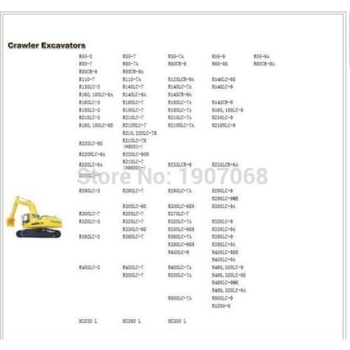 Service Manuals for Crawler and Wheel Excavators for Hyundai