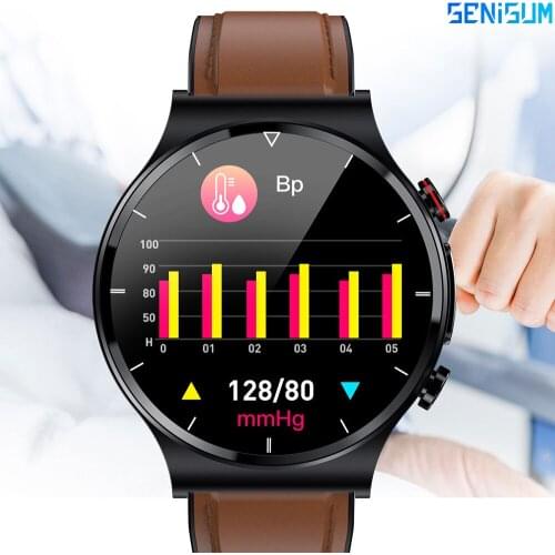 ECG PPG Smart Watch Men 24H Body Temperature 1.32" Screen Smartwatch Blood Pressure Oxygen Heart Rate Monitoring Watch Men Women