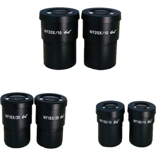 WF10X/20mm or WF20X/10mm Wide Angle Eyepiece high eyepoint ocular for Stereo Microscope trinocular /binocular