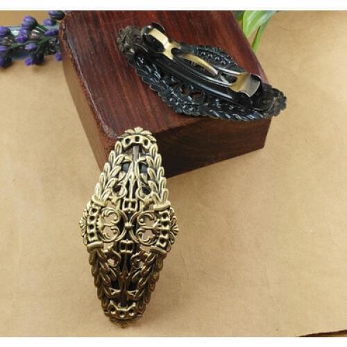 Vintage Hair Jewelry Charm Women Flower Motif Hairpin Spring Clips Hairclips Barrettes Retro Hair Wear Accessories DIY