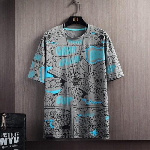 Elena Store Hip Hop T Shirt Men Casual Summer Short T-shirt Streetwear Cotton Multiple styles O-neck High Street Male Tops