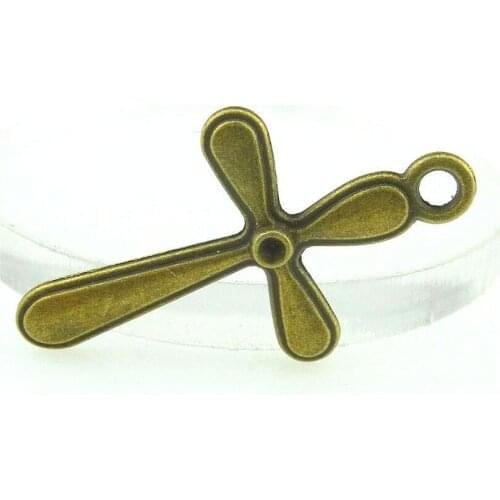 15pcs 31.5*18.5mm Antique Bronze Religious Cross Charm Pendant for DIY Necklace Jewelry Making Handmade Craft 15793
