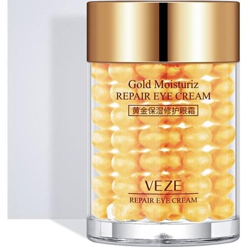 24K Pure Gold Eyes Creams Anti Aging Anti Puffiness Wrinkle Remove Dark Circles Whitening Smooth Eye Cream Skin Care