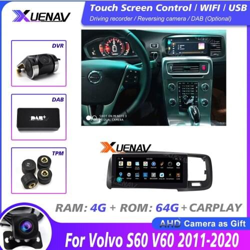 Car Radio PX6 system For Volvo S60 V60 2011-2020 Support carplay Touch Car Stereo Autoradio Car Radio GPS DVD Navigation