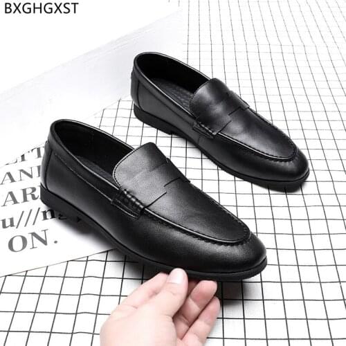 Black Mens Leather Shoes Italian Loafers Luxury Designer Shoes Men High Quality Elegant Shoes for Men Office 2021 Zapatos Hombre