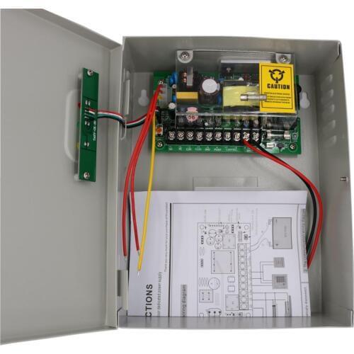 DC12V 5A Professional Power Supply with UPS Battery Interface for Door Access Control System