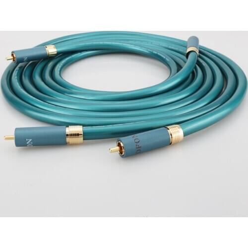 Hifi Hi-end CD Amplifier Interconnect 2RCA to 2RCA Male Audio Cable