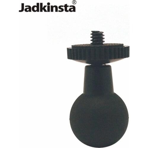 Jadkinsta 1 inch Ball Mount to 1/4 Tripod Screw Adapter Motorcycle Bicycle Mount Adapter for Gopro Action Camera GPS Accessories